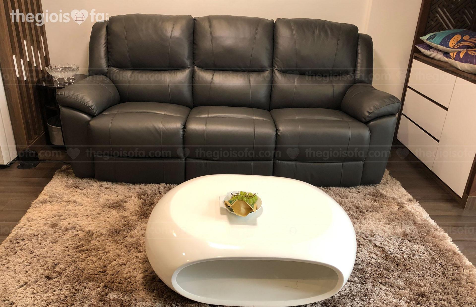 Giao hàng sofa da thư giãn Olivia cho chị Hiền tại Vinhome Symphony – S3.03 – mua sofa Quận Long Biên