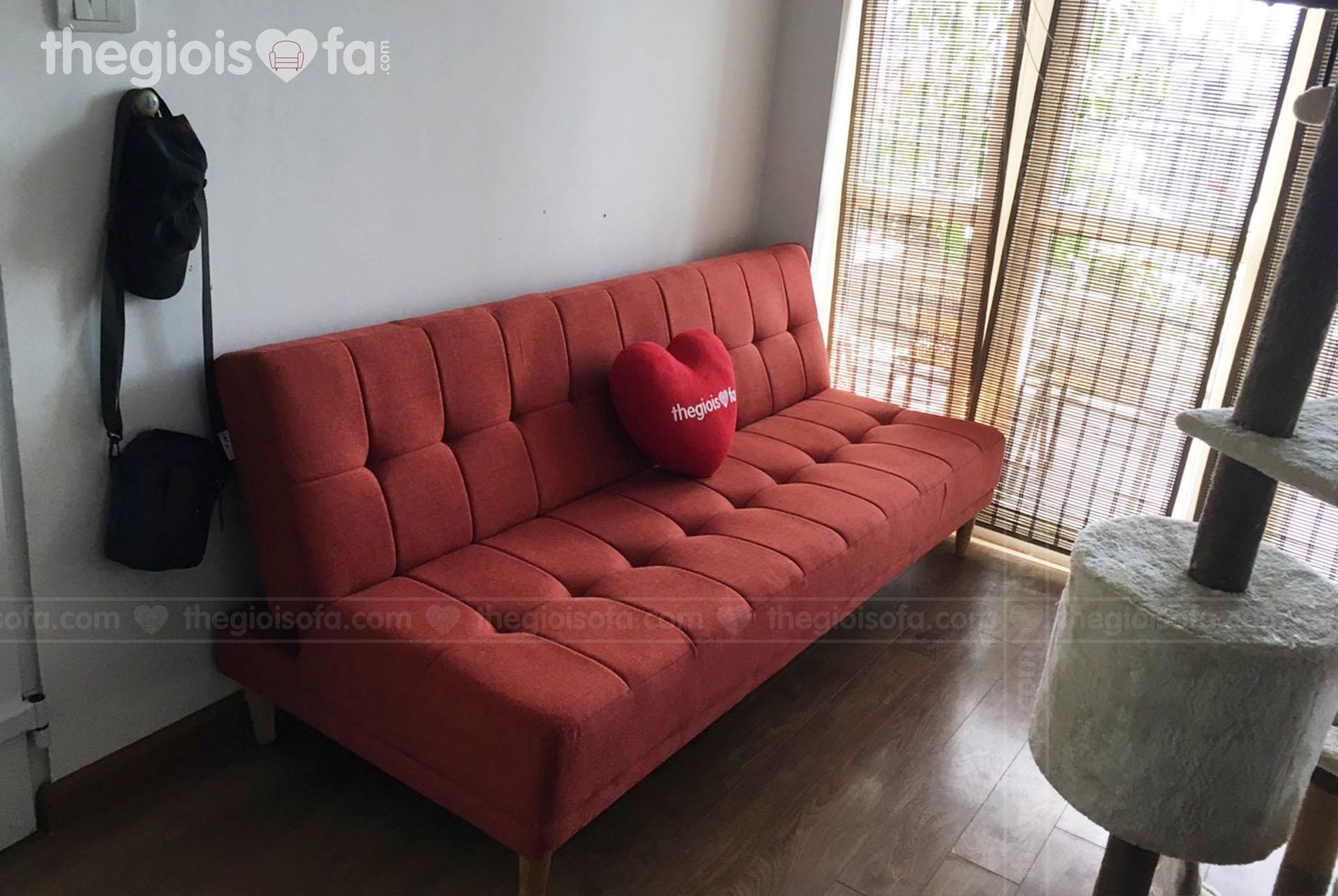 Giao hàng sofa giường Vera Oranges cho anh Jack ở 24A Tô Ngọc Vân – Tây Hồ – Hà Nội