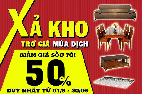 XẢ KHO SOFA – TRỢ GIÁ MÙA DỊCH GIẢM SỐC ĐẾN 50%