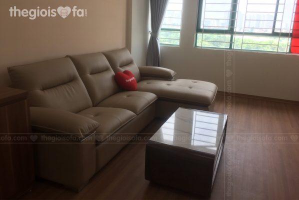 Giao hàng combo sofa da renly, bàn trà, bàn ăn Helmsley cho anh Thụy tại CT1 Đỗ Nhuận – Mua sofa, bàn ăn Quận Từ Liêm