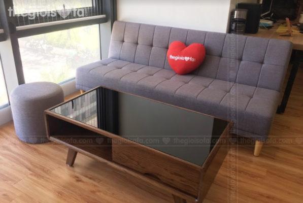 Giao hàng combo sofa giường đa năng vera và bàn trà cho anh Hoàng tại chung cư CS Bộ Công An tại 43 Hoàng Quốc Việt – Mua sofa quận Bắc Từ Liêm