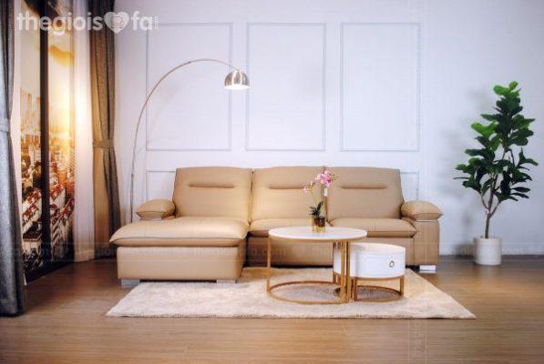 Chọn bàn trà cho sofa góc 