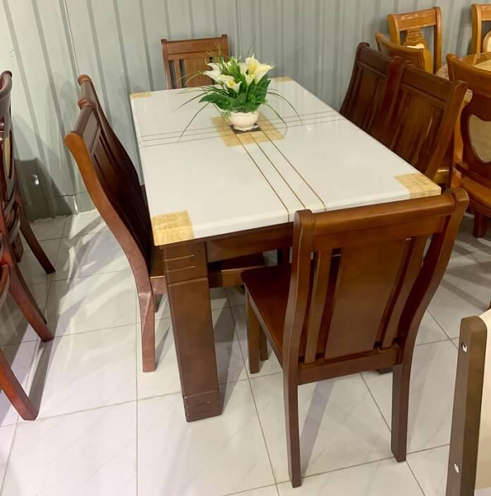 Mẫu bàn ăn mặt đá 6 ghế đang THỊNH HÀNH nhất trong ngành nội thất