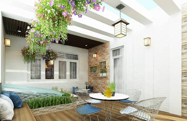 Đèn gắn tường cho sân thượng