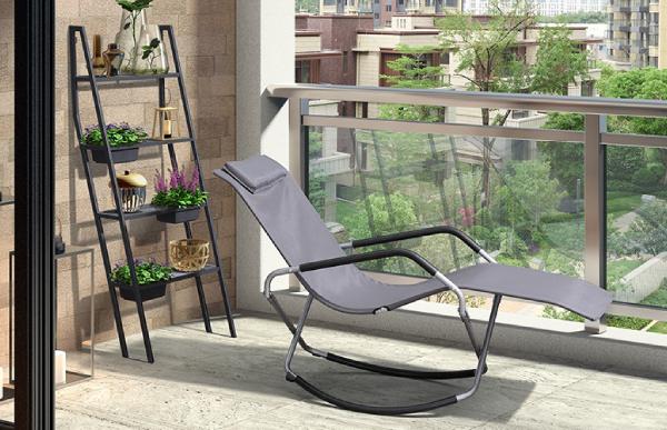 Ghế nằm thư giãn chất liệu hợp kim