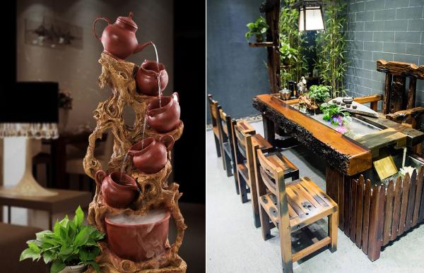 Bàn trà thủy sinh thác nước là gì? Đặc điểm của bàn trà thủy sinh