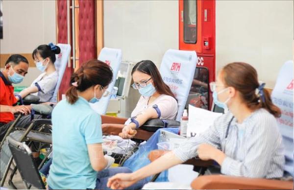 Tham gia chương trình hiến máu nhân đạo cũng là cách hưởng ứng ngày Y Tế Thế Giới