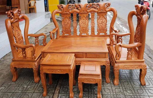 Bàn ghế gỗ gõ đỏ