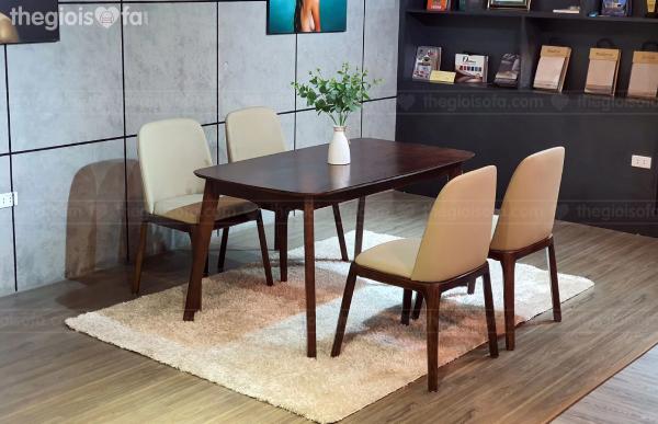Bộ bàn ăn 4 ghế gỗ tần bì cao cấp Bravo