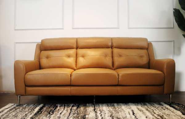 Ghế sofa băng da bò thật Sofaland Hilbert