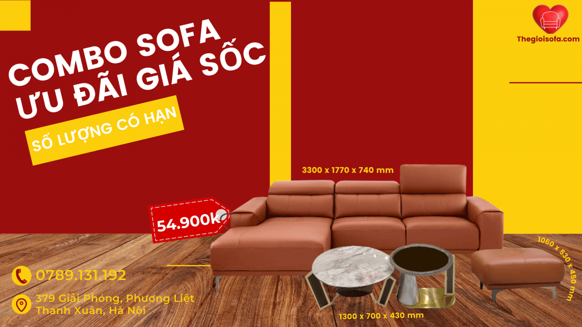 sofa da thật Ý