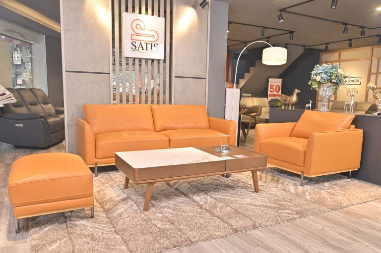 Sofa văng Kuka 5607 Da bò thật tiếp xúc