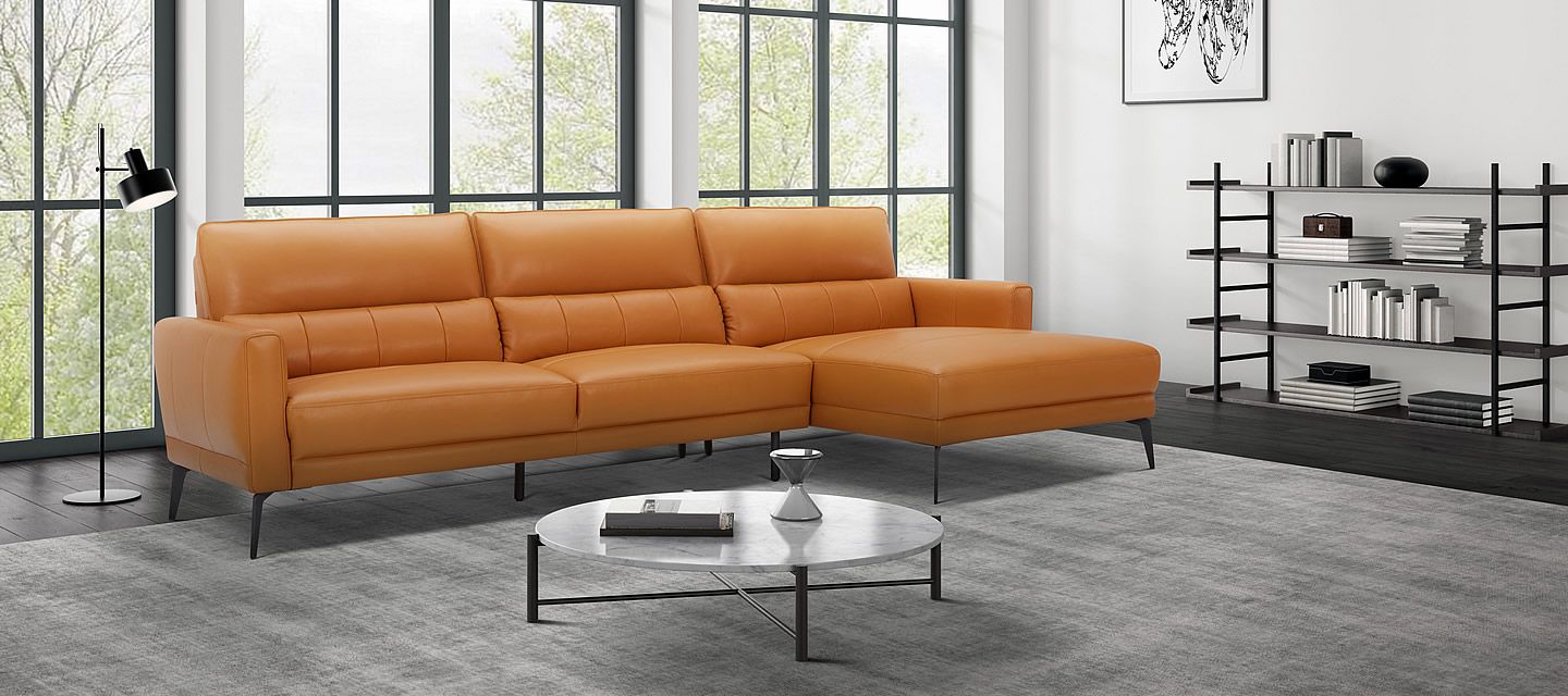 Ghế sofa Góc Da Thật Kuka KT.035
