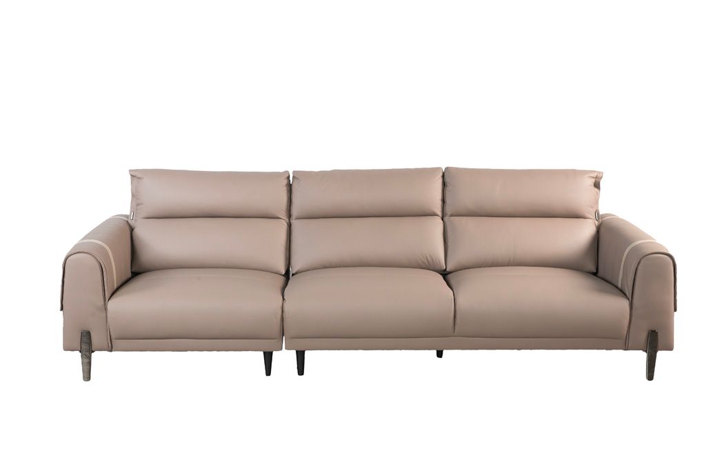 Sofa văng/băng Kuka 8179 Da bò thật tiếp xúc nàu nâu 2870*1020*790