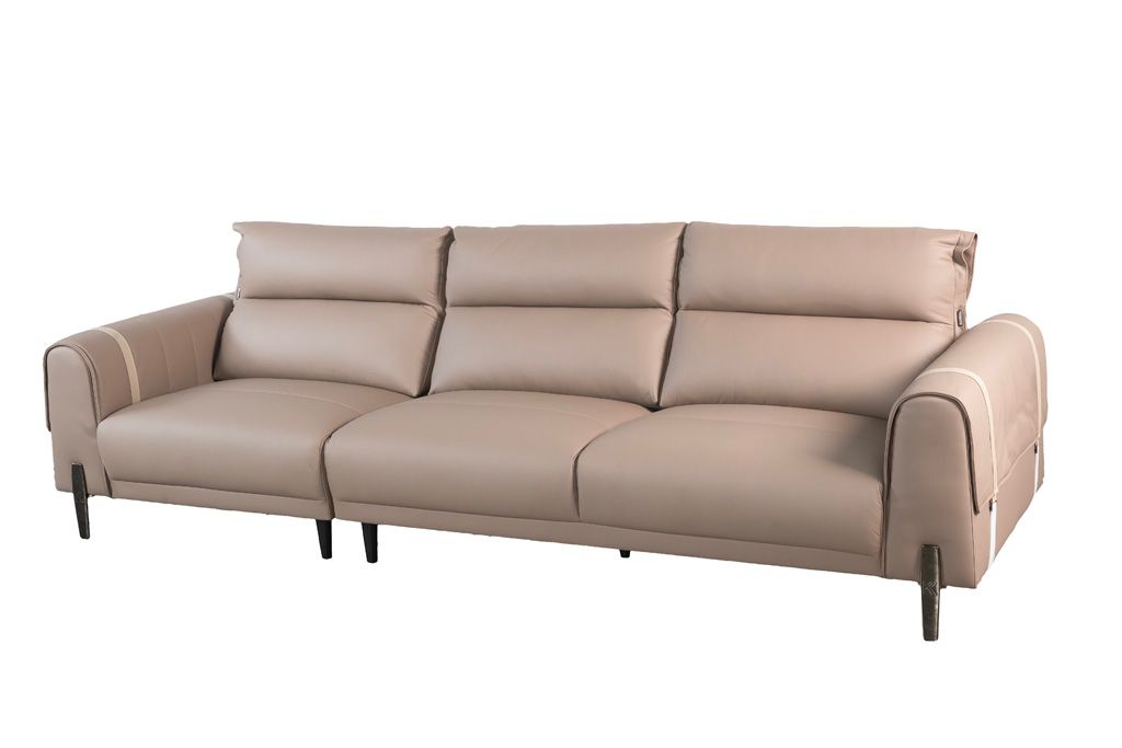 Sofa văng/băng Kuka 8179 Da bò thật tiếp xúc nàu nâu 2870*1020*790