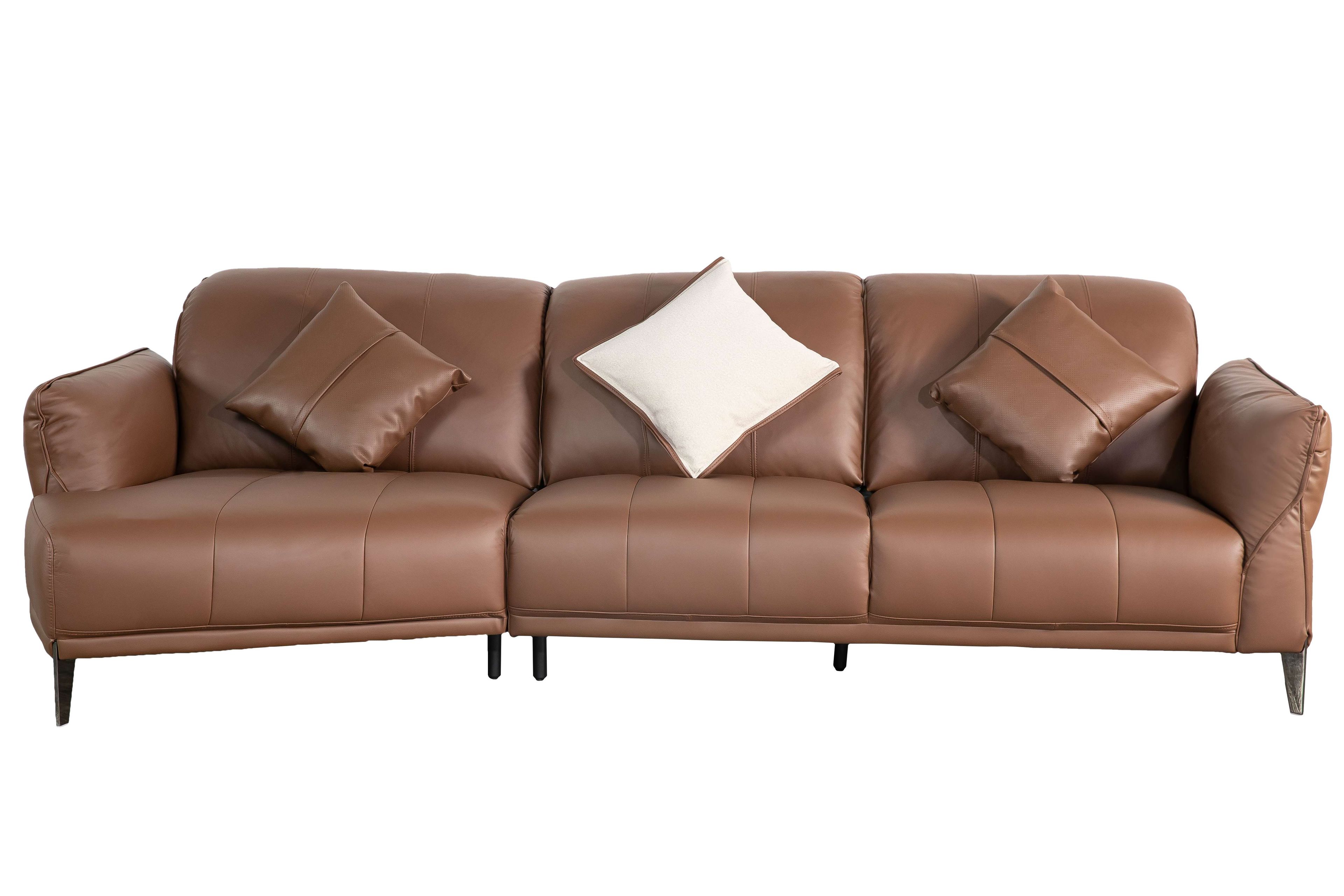 Sofa văng/băng Kuka 9626 Da bò thật tiếp xúc Màu da bò 2920/3160*1370*890