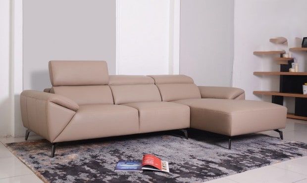 Sofa da góc Malaysia : ZL 2683