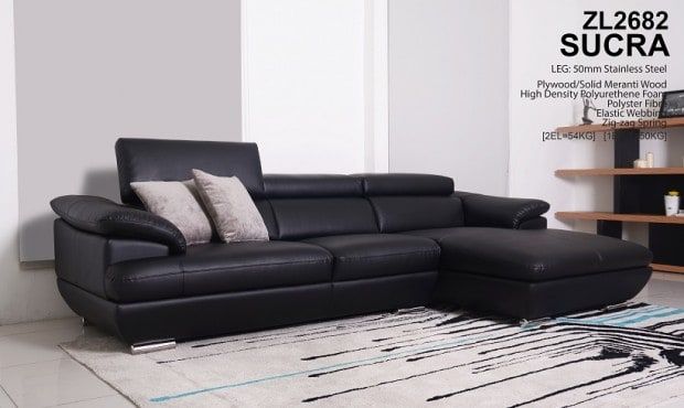 Sofa góc phòng khách nhập khẩu Malaysia ZL2682