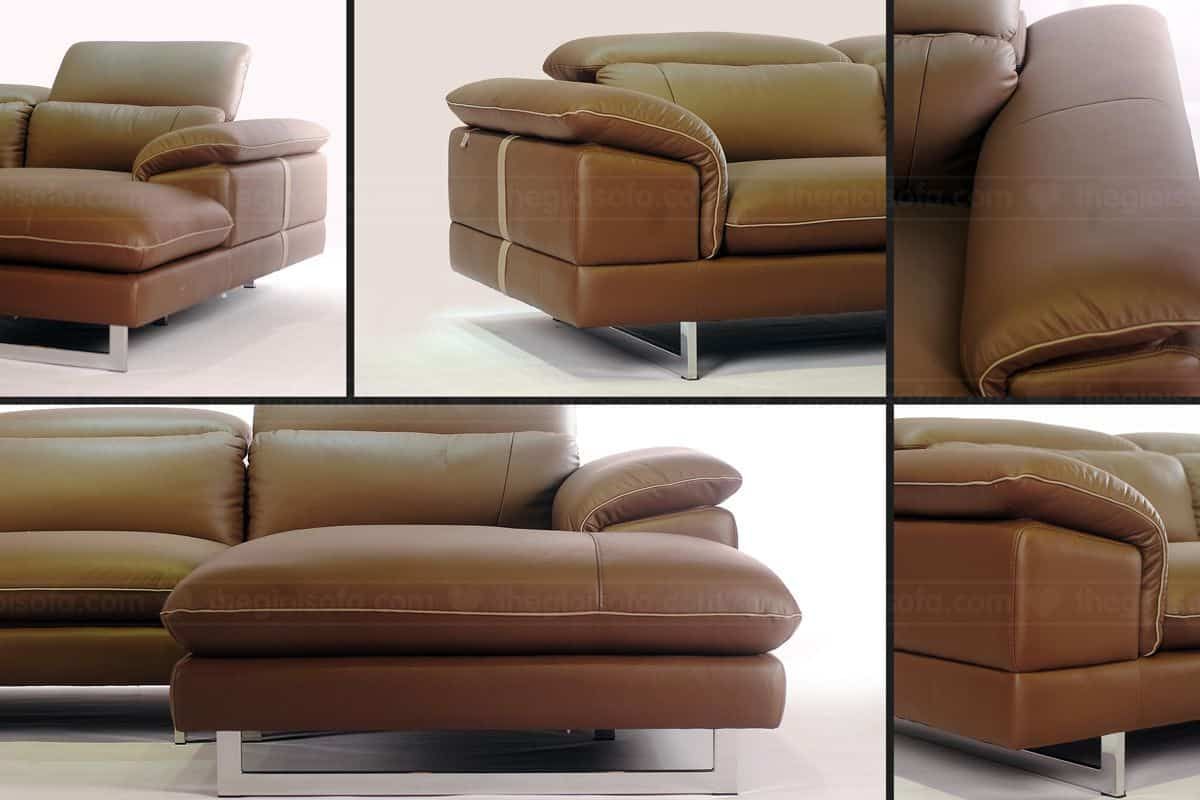 Sofa Góc da thật nhập khẩu Malaysia – KH 270