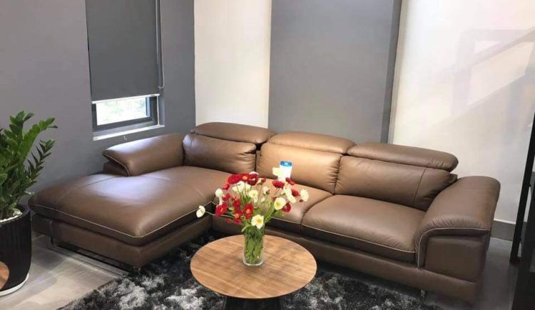 Sofa Góc da thật nhập khẩu Malaysia – KH 270