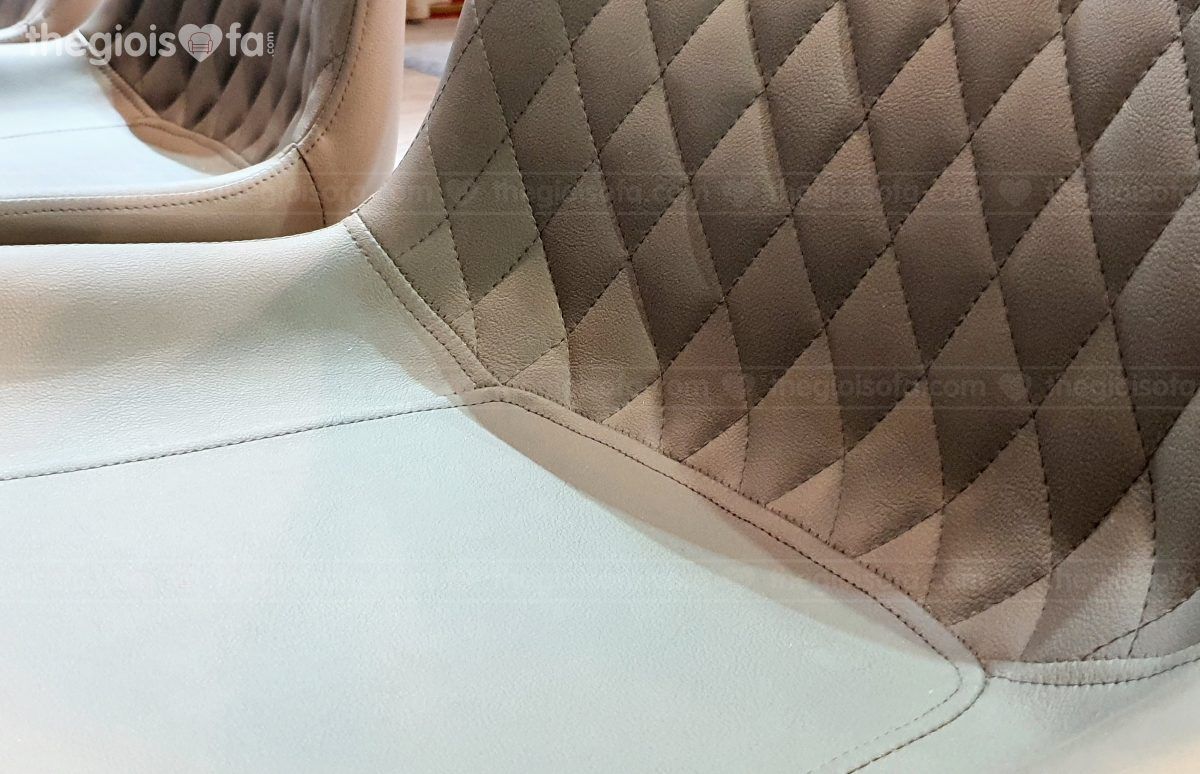 Bộ bàn ăn 6 ghế Carrera – Bàn mặt đá Ceramic, chân sắt tĩnh điện