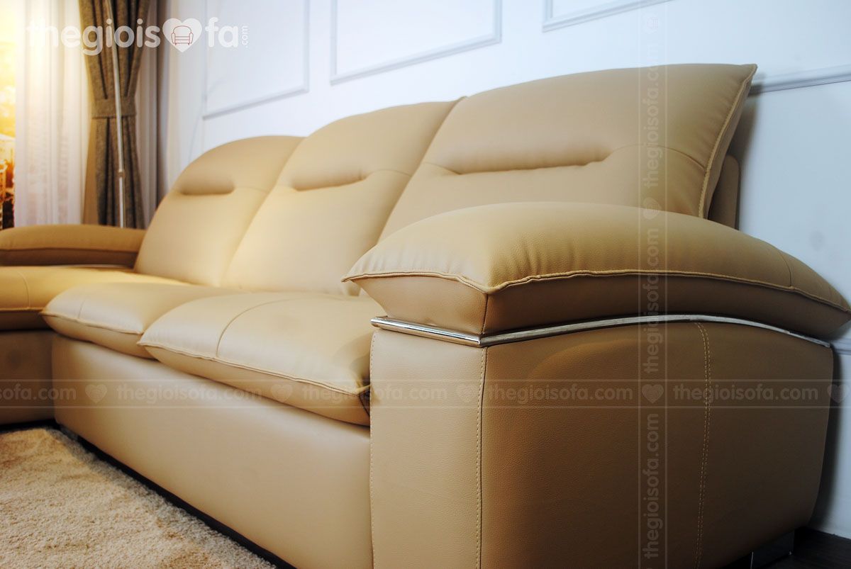 Ghế Sofa góc da phòng khách Renly