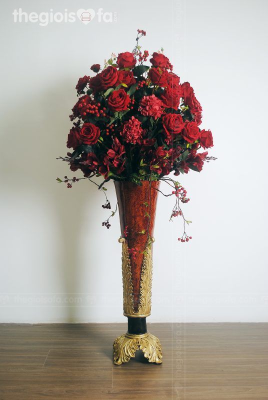 Bình đại sảnh hồng cherry
