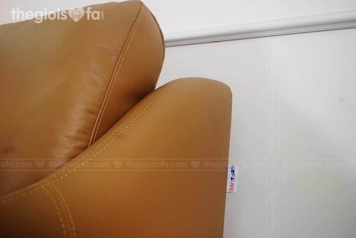 Ghế sofa văng da Thật Tiếp Xúc Romero (màu vàng)