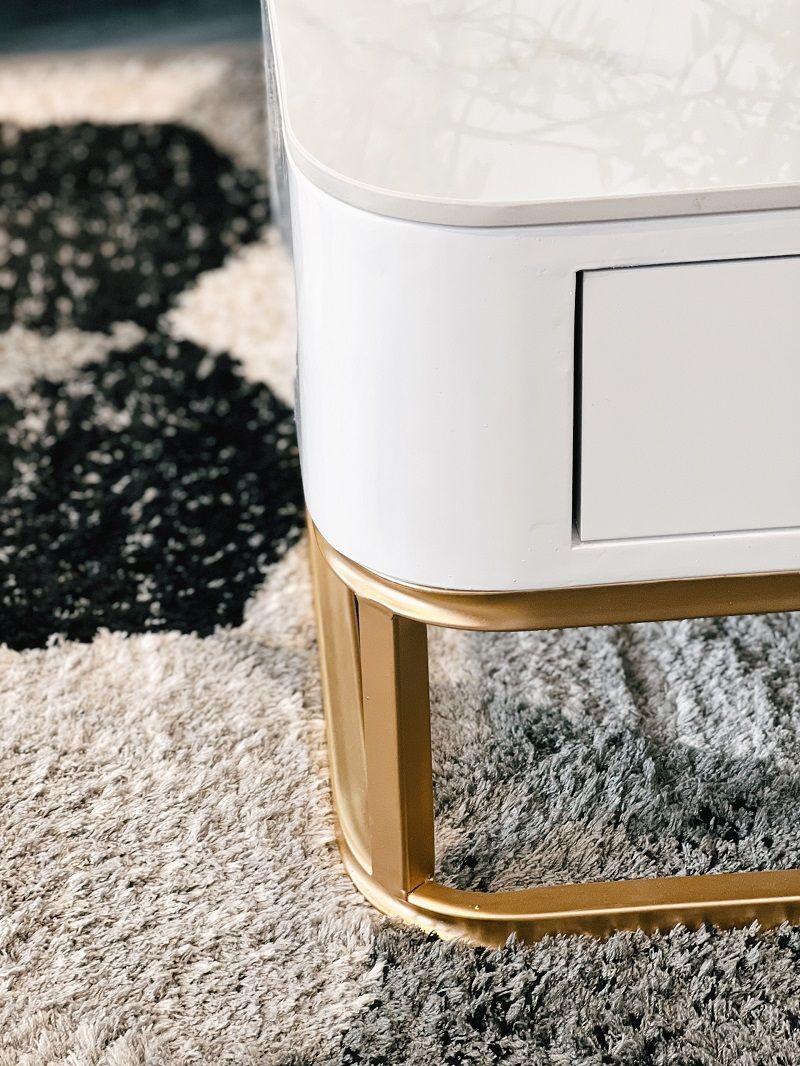 Bàn trà mặt đá Halo White (hình vuông)