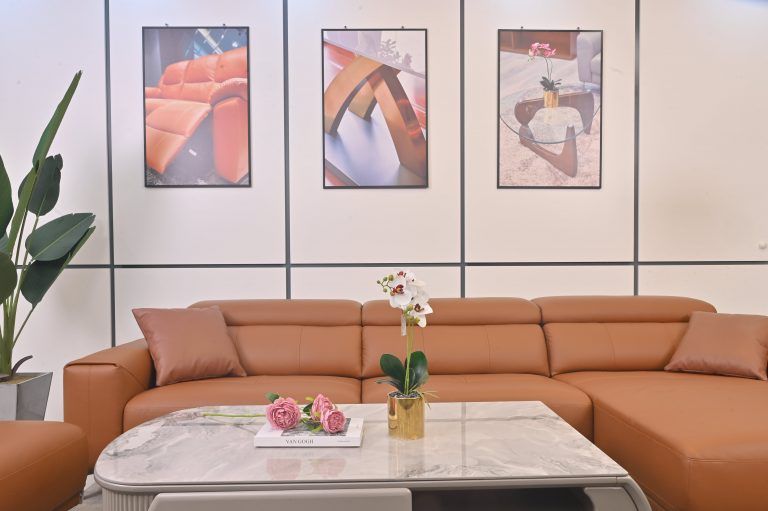 Sofa góc trái Sofaland Nevada Da tiếp xúc