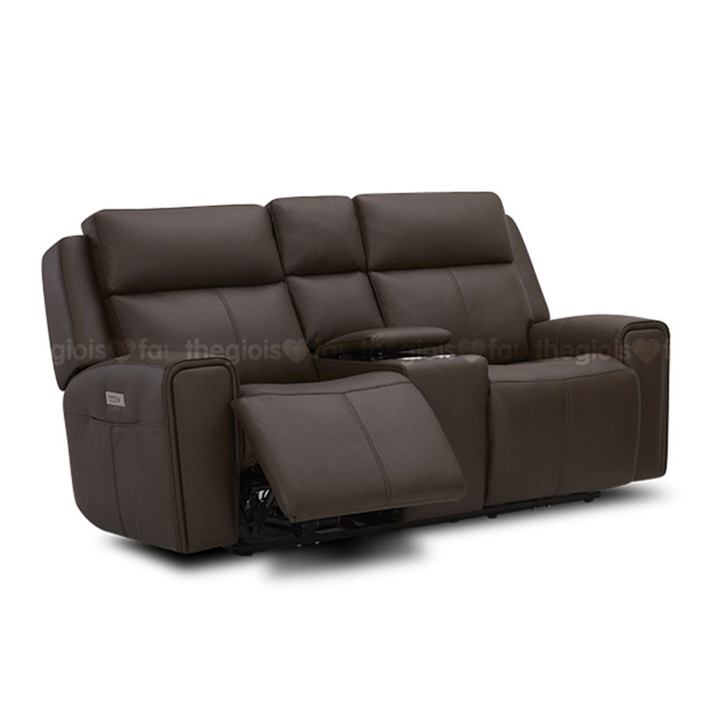 Sofa văng da điện Kuka KME.823 (có hộc đựng cốc)