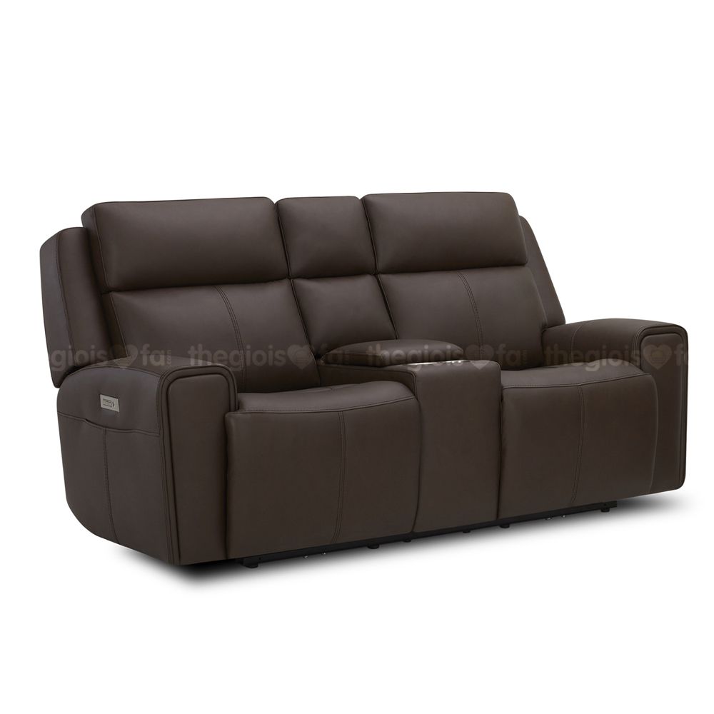 Sofa văng da điện Kuka KME.823 (có hộc đựng cốc)