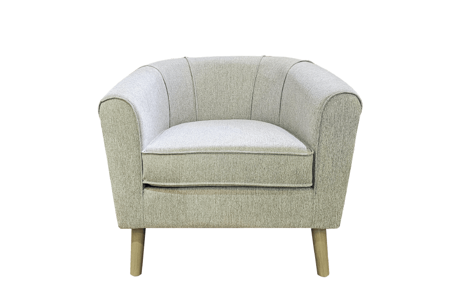 Sofa Đơn Sofaland GENEVE LOUNGE vải màu ghi đậm 86x81x76