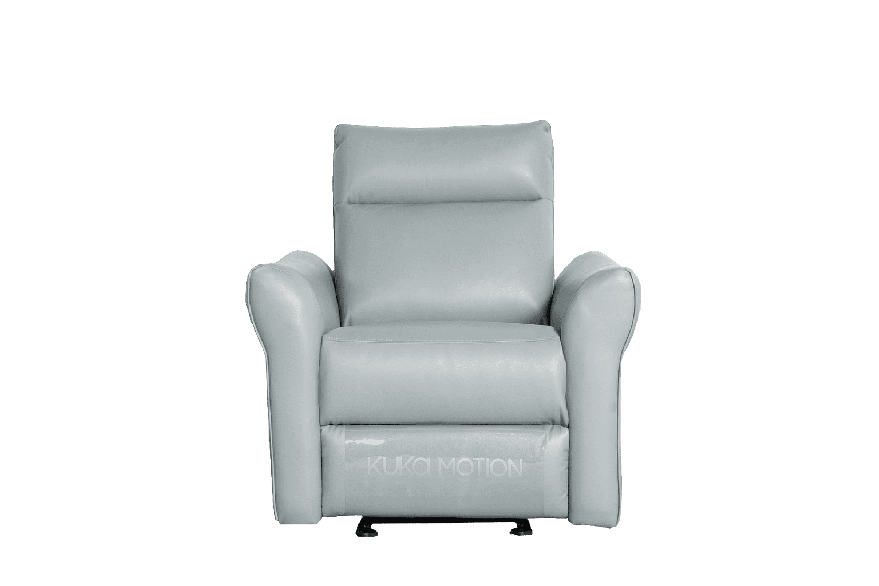 Sofa Đơn Kuka KG.136 da bò thật tiếp xúc màu xanh dương nhạt (Q020110) 90x90x98