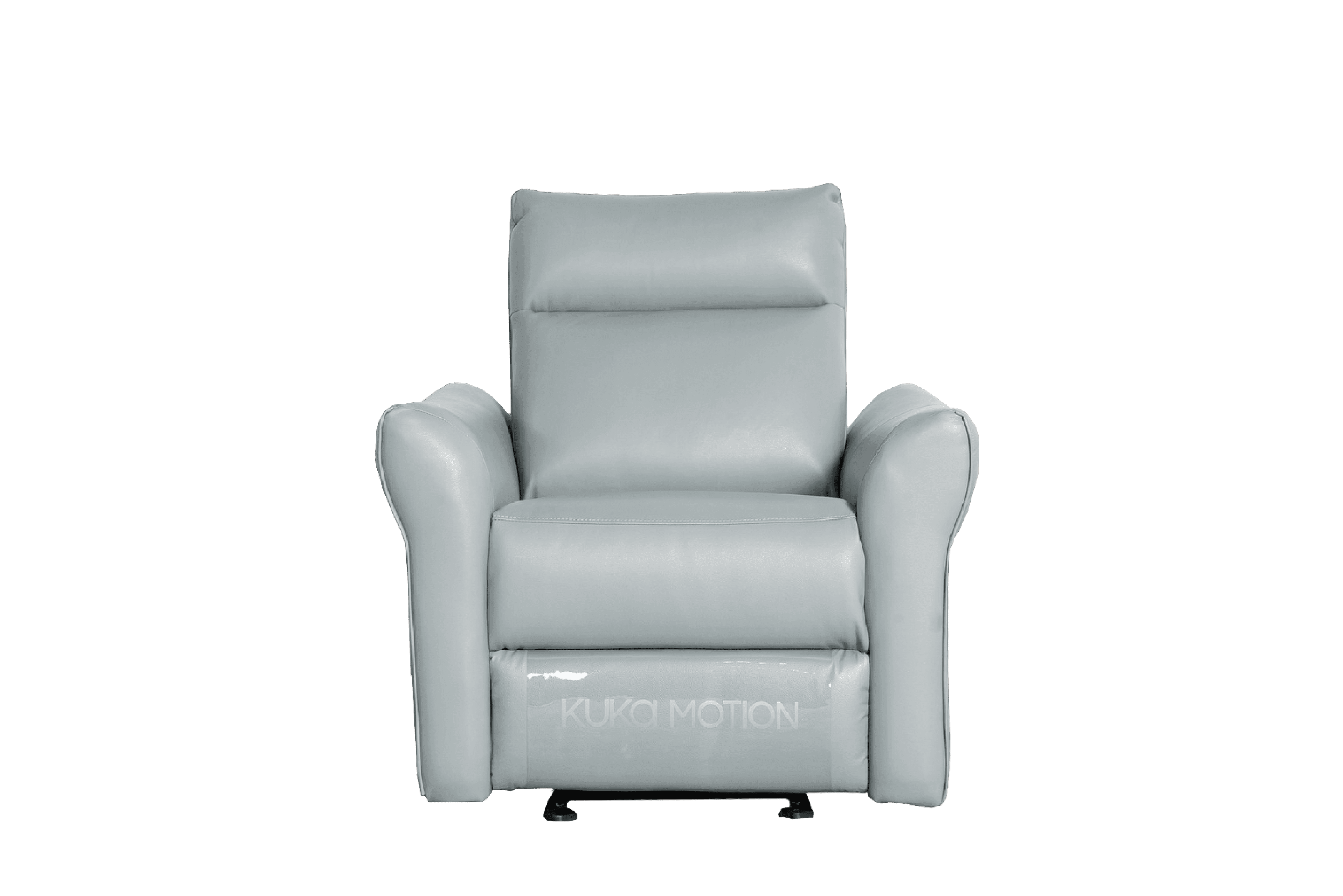 Sofa Đơn Kuka KG.136 da bò thật tiếp xúc màu xanh dương nhạt (Q020110) 90x90x98