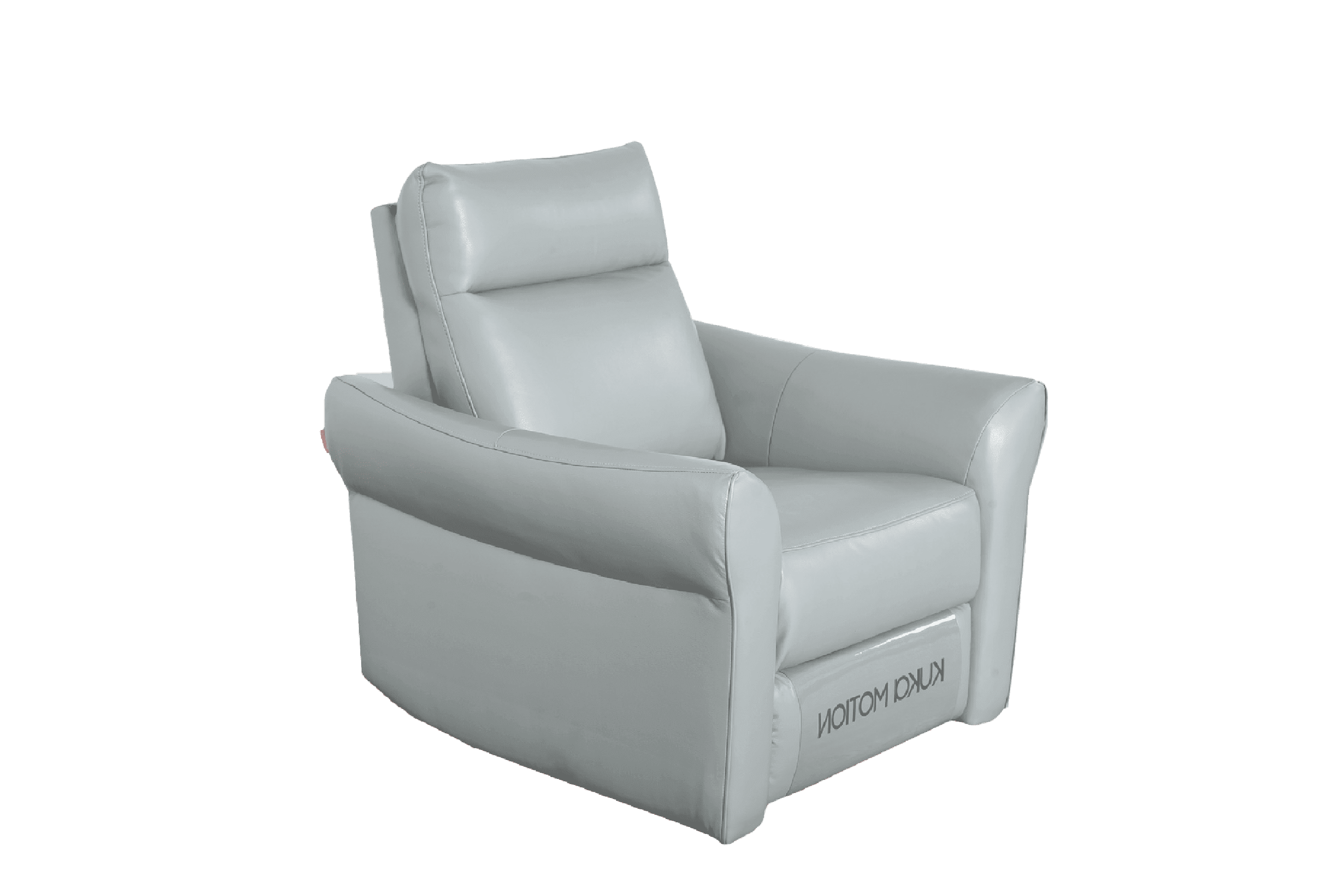 Sofa Đơn Kuka KG.136 da bò thật tiếp xúc màu xanh dương nhạt (Q020110) 90x90x98