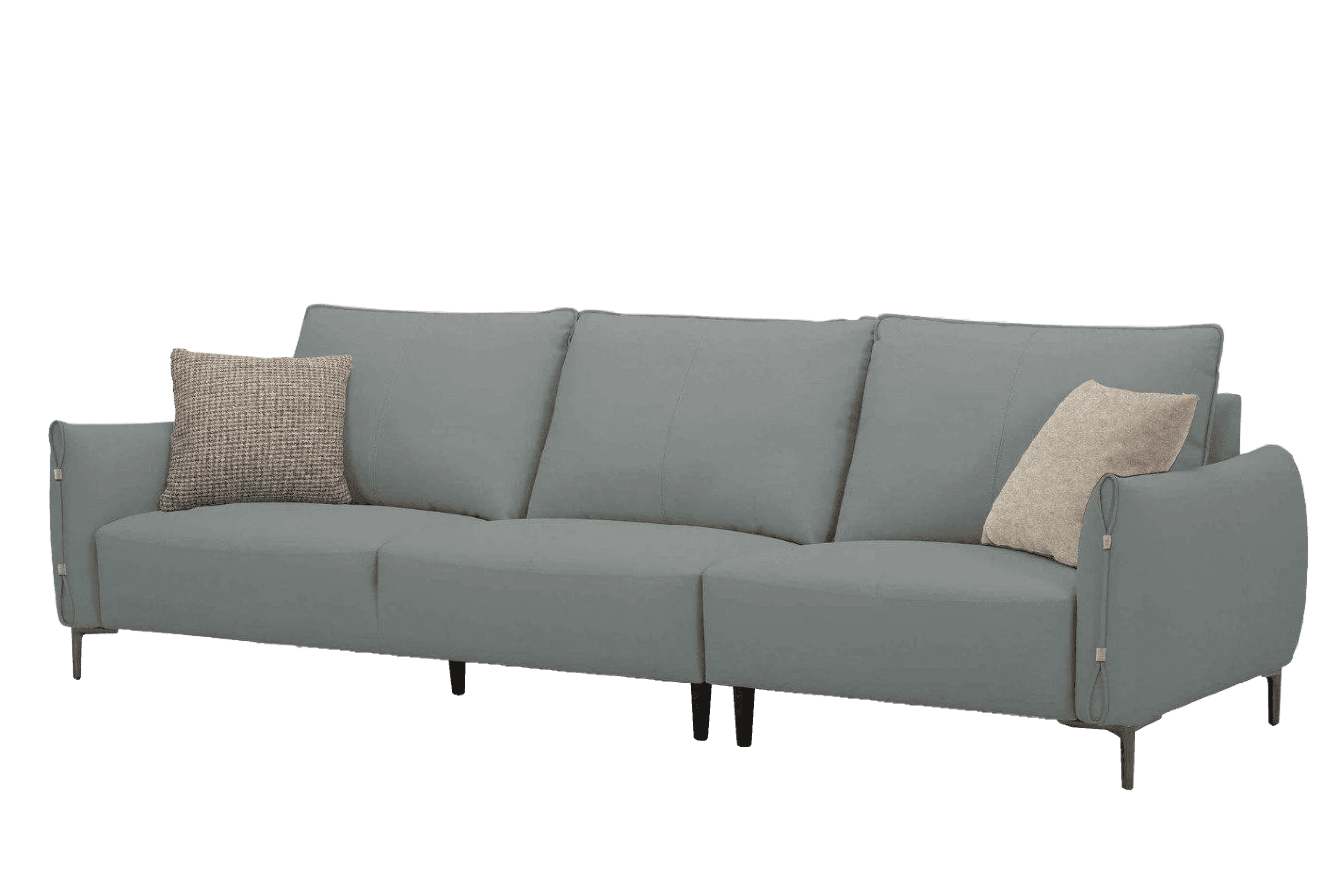 Sofa Văng Kuka BY.700 da Microfiber màu ghi (CU8452-10) 234x102x88