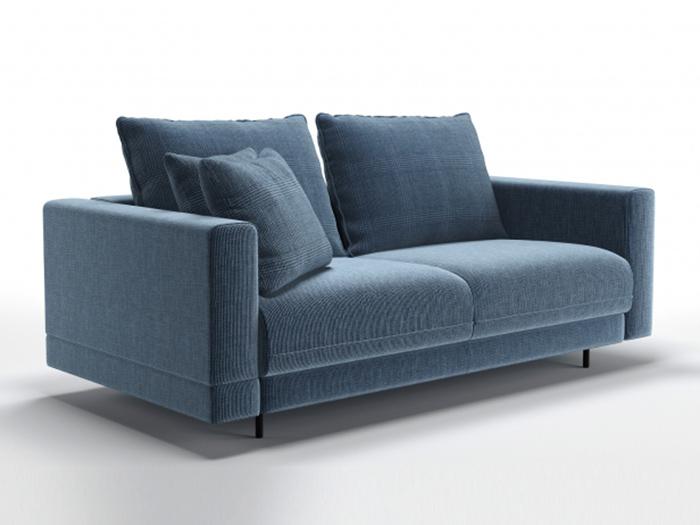 Mẫu sofa nỉ đầy mềm mại với chiều dài 1m4 nhỏ gọn