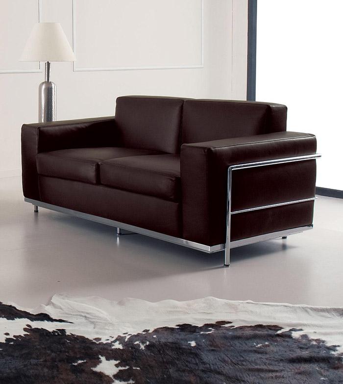 Mẫu sofa da đầy sang trọng và đẳng cấp với khung inox