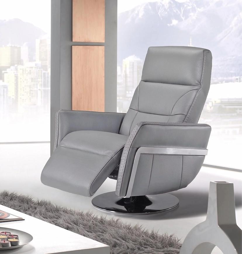Sofa thư giãn Satis NIKITA – Relax Swivel Da thật (100%)