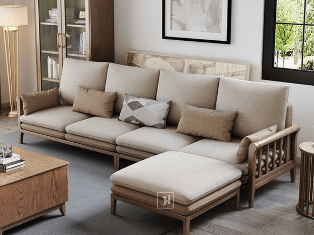 Sofa kiểu Nhật có màu sắc tối giản