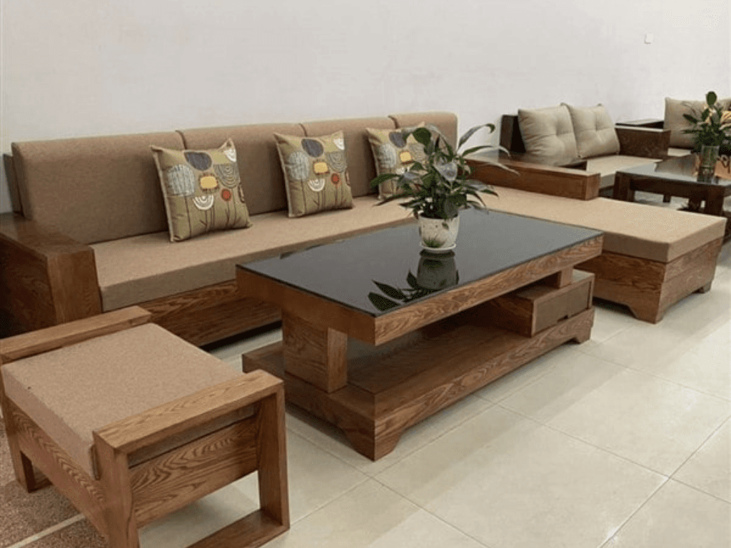  Sofa góc gỗ hợp với không gian nào?