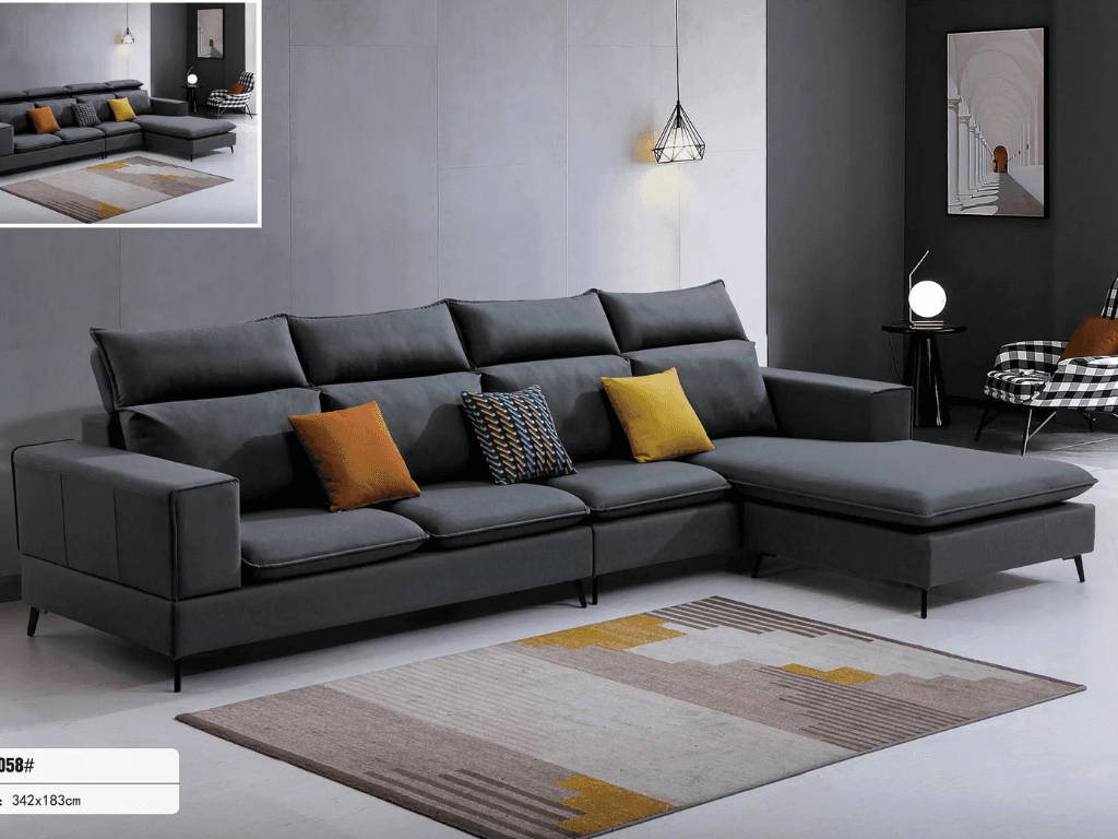 Gợi ý cách tạo điểm nhấn phòng khách với sofa nỉ