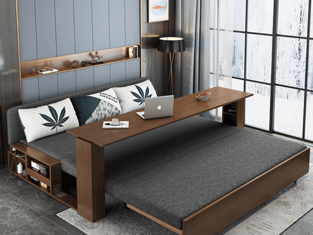 Tổng hợp những ưu điểm của sofa giường gỗ