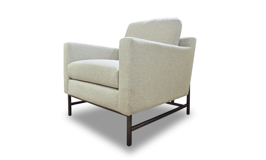 Sofa Đơn Sofaland REGAN LOUNGE nỉ màu ghi nhạt 75x86x82