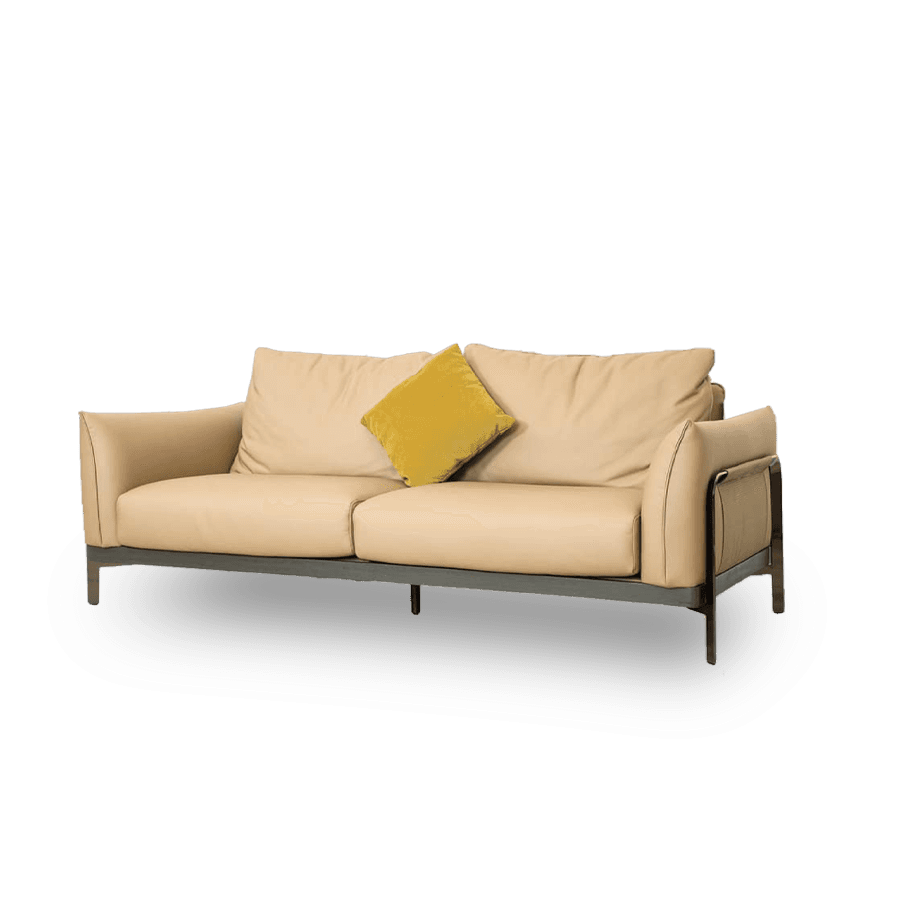Sofa Văng Kuka BY.732 da Microfiber màu nâu (F0404420) 210x98x88