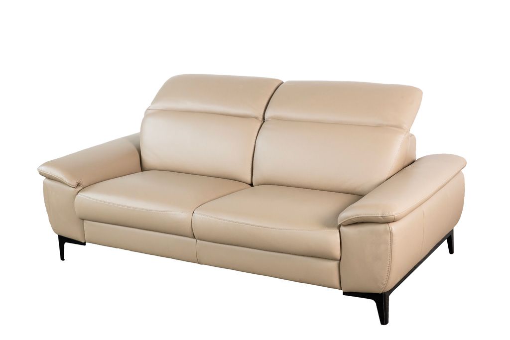 Sofa văng/băng Satis DIXIE Da thật (100%) Màu nâu nhạt 2120 x 1570/1050 x 1030/800