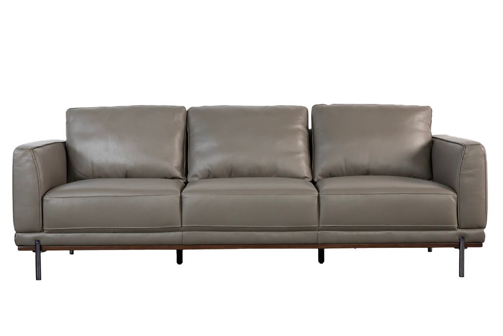 Sofa văng/băng Kuka KF.151 Da thật (100%) Màu xám 2270 x 890 x 830