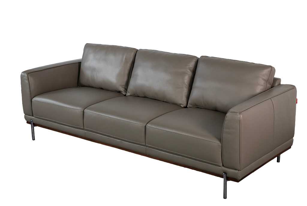 Sofa văng/băng Kuka KF.151 Da thật (100%) Màu xám 2270 x 890 x 830