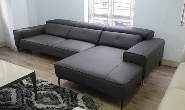 Sofa góc da nhập khẩu Malaysia 1130